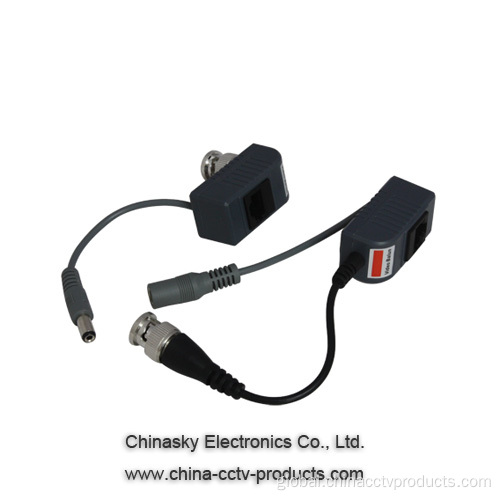 Video Power Balun for CCTV Cameras Video Balun with Power Cat5 for CCTV Cameras Manufactory